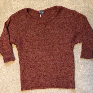 Anthropologie Dark Red Sweater Sz S